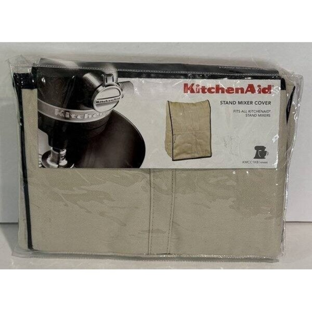 Kitchenaid Brand Stand Mixer Cover Fits all Stand Mixers New Beige Black Trim